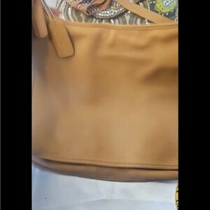 Vintage Coach 9134 Tan Hippie Flap Saddle Crossbody